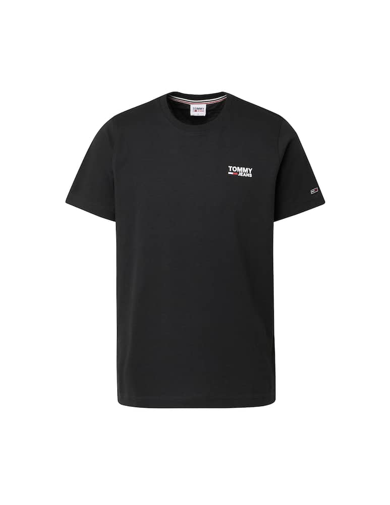 rinascente Tommy Jeans Maglietta girocollo logo corporate - nero