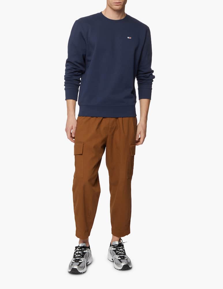 rinascente Tommy Jeans Flag patch roundneck sweatshirt 