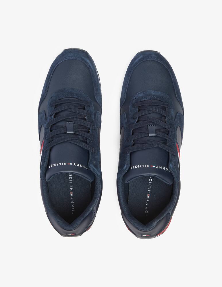 rinascente Tommy Hilfiger Maxwell runner leather sneakers - blue