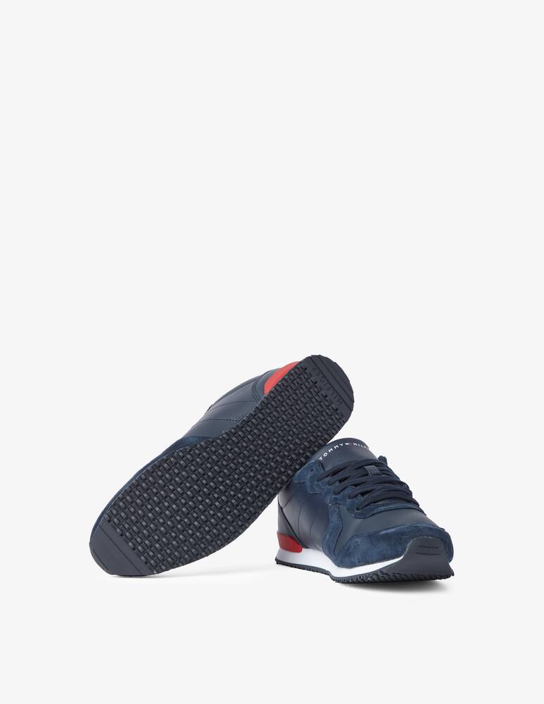 rinascente Tommy Hilfiger Maxwell runner leather sneakers - blue