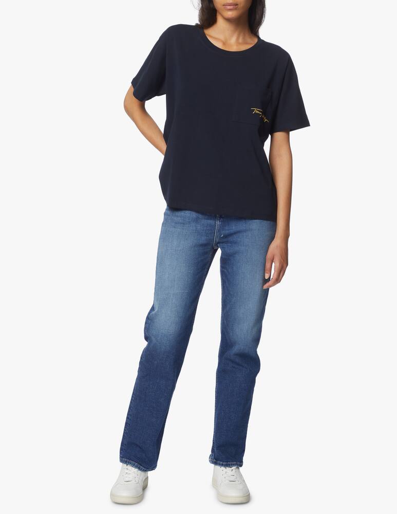 rinascente Tommy Hilfiger Cotton blend relaxed fit t-shirt with logo