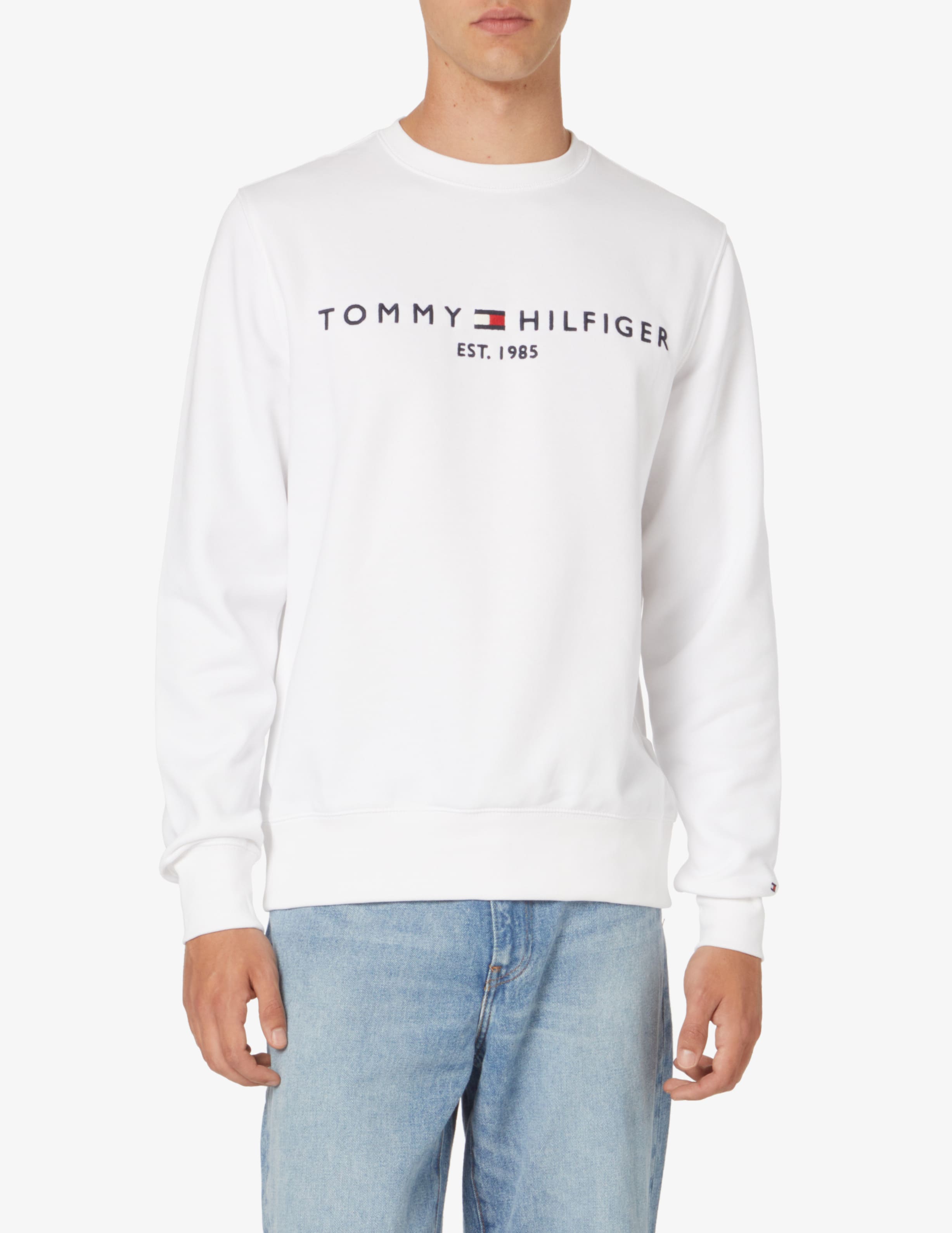 Tommy Hilfiger felpa bambino con logo blu main image 0