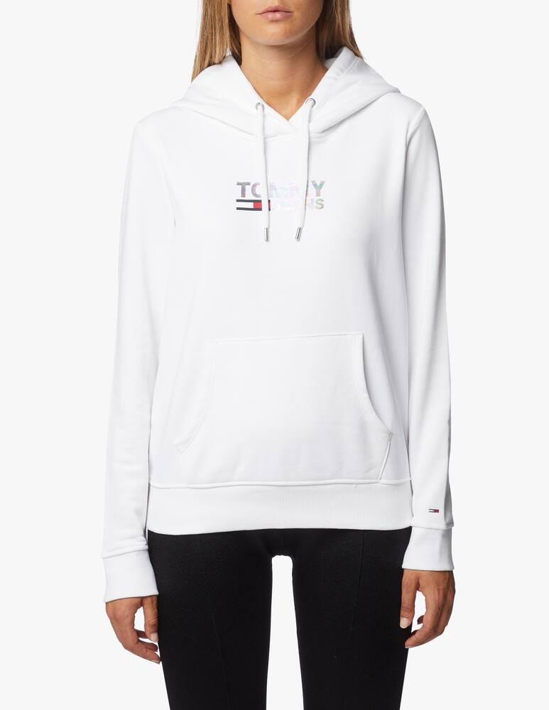 rinascente Tommy Jeans Felpa con cappuccio in misto cotone