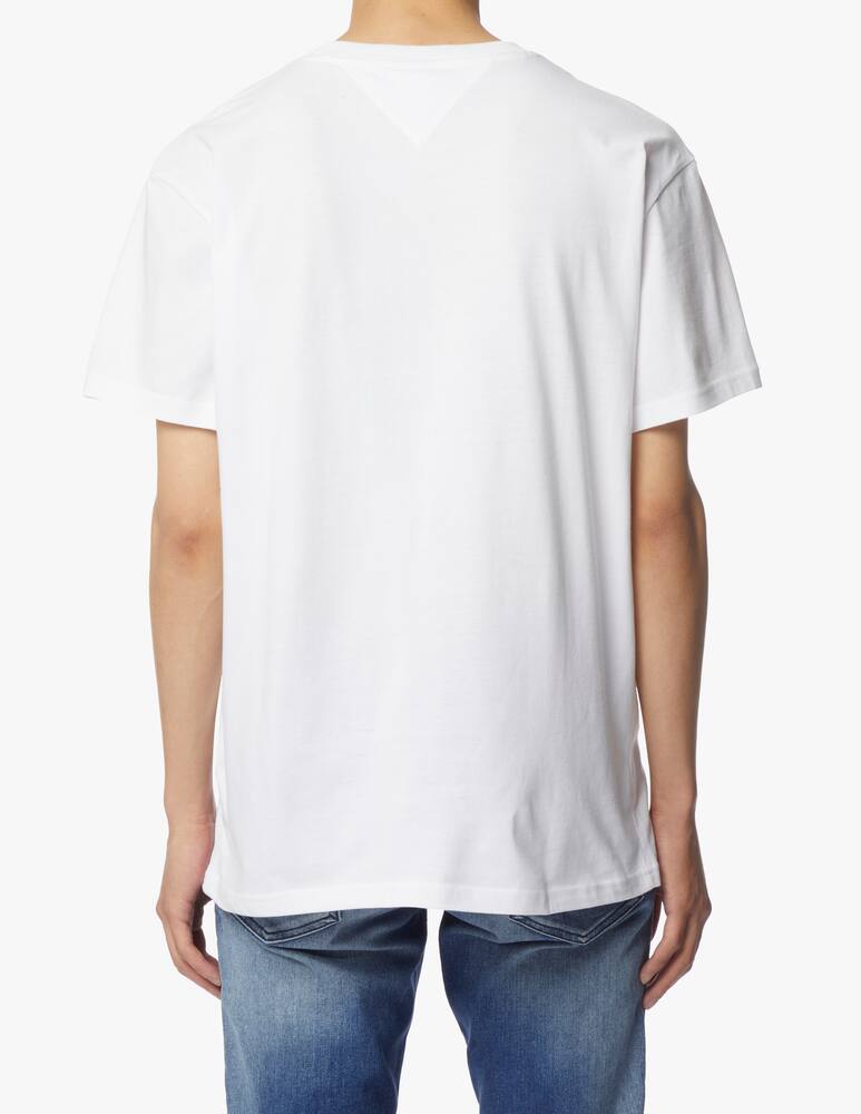 rinascente Tommy Jeans T-shirt con logo ricamato - bianco
