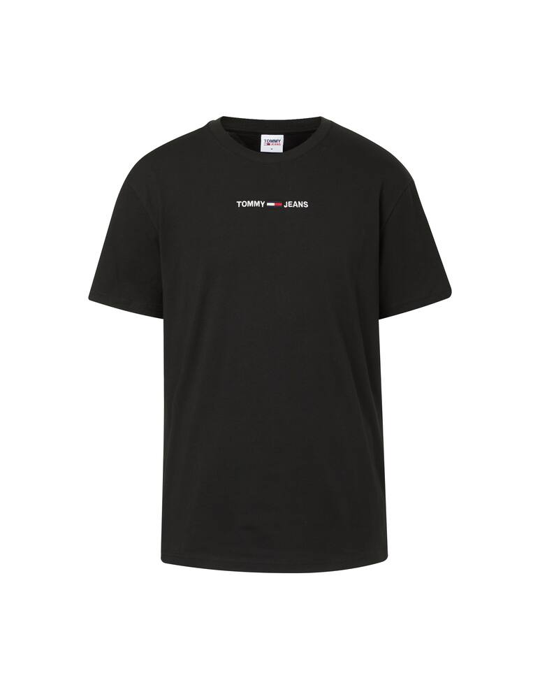 rinascente Tommy Jeans T-shirt con logo ricamato - nero
