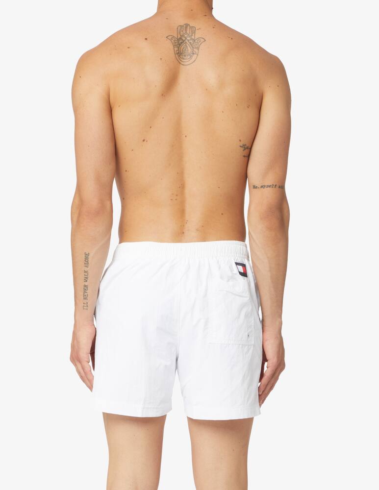 rinascente Tommy Hilfiger Flag diagonal swim short - white