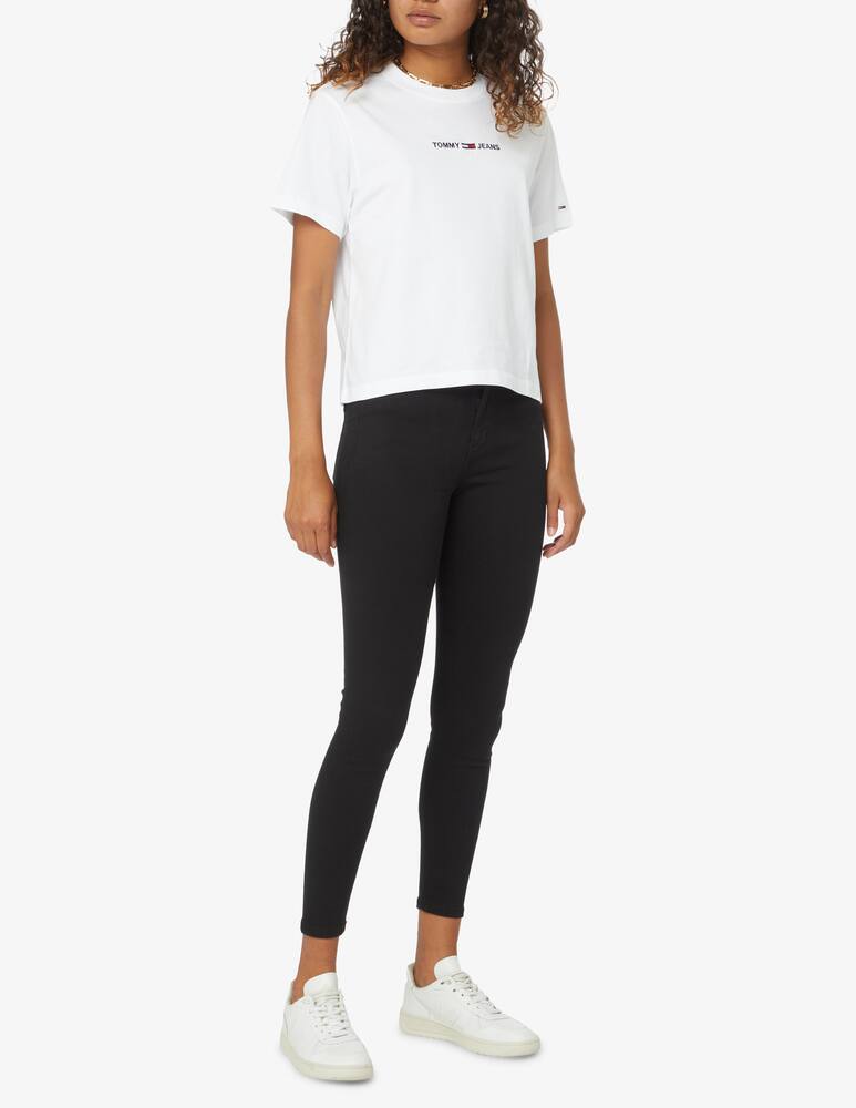 rinascente Tommy Jeans  Boxy Linear Logo cotton t-shirt - White