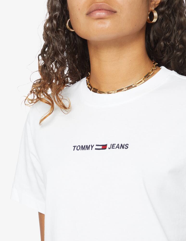 rinascente Tommy Jeans  Boxy Linear Logo cotton t-shirt - White
