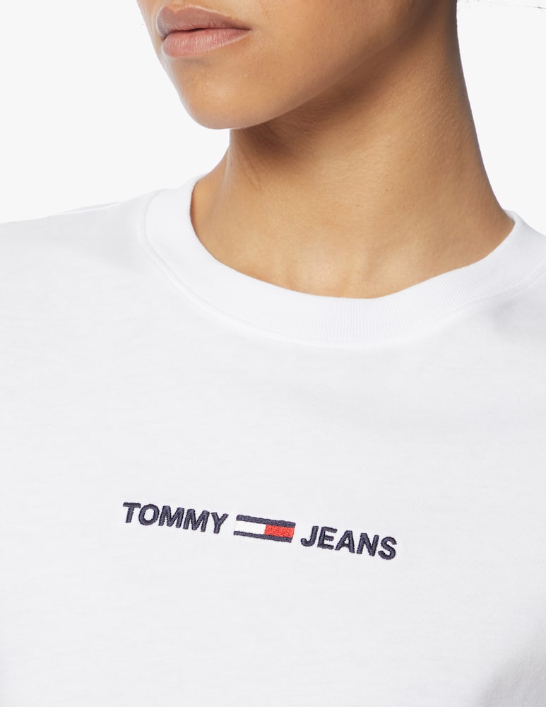 rinascente Tommy Jeans T-shirt in cotone con logo lineare