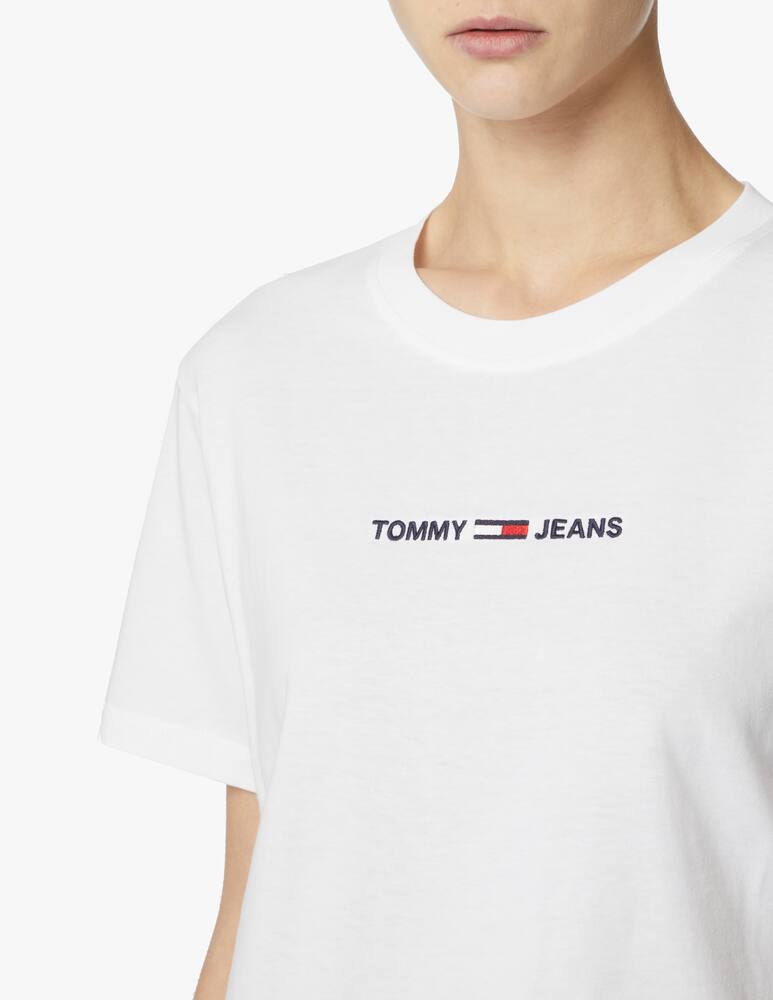 rinascente Tommy Jeans  Boxy Linear Logo cotton t-shirt - White