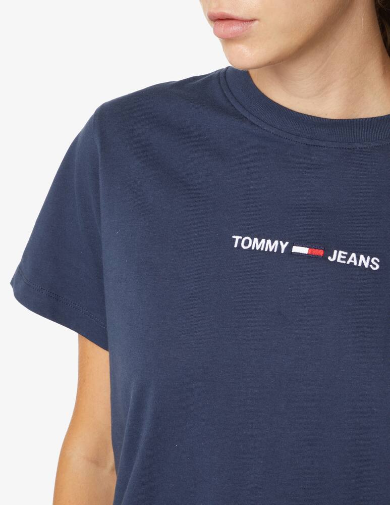 rinascente Tommy Jeans  Boxy Linear Logo cotton t-shirt - Blue