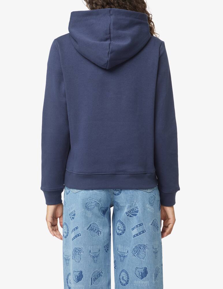 rinascente Tommy Jeans Felpa con cappuccio in cotone Linear Logo - Blu