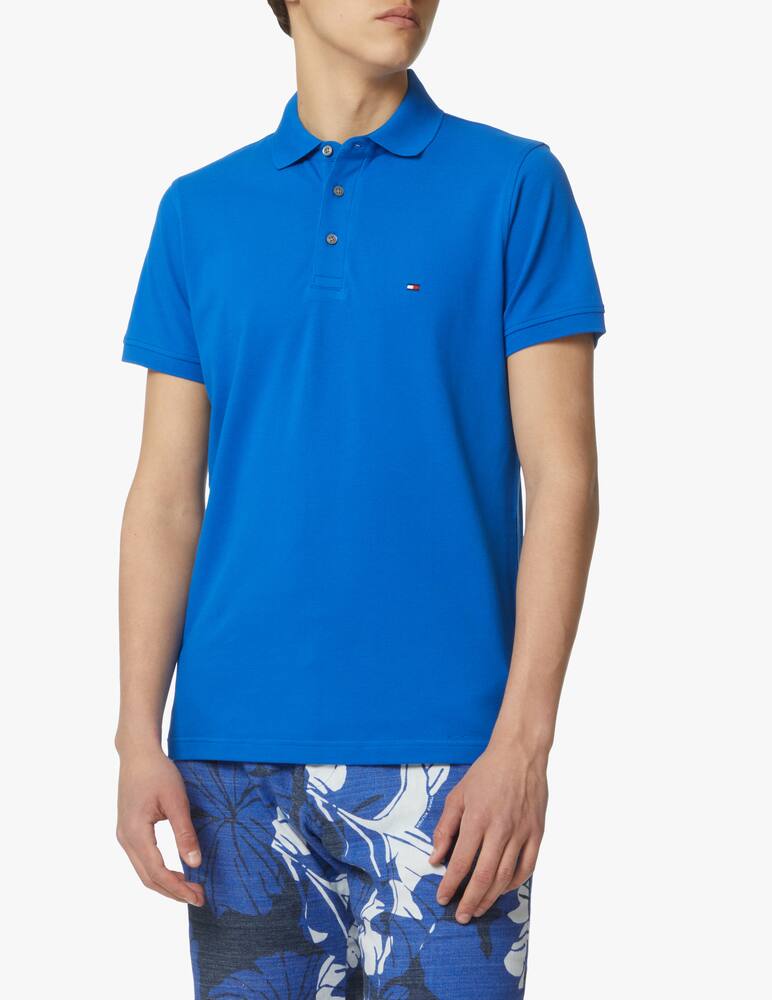 rinascente Tommy Hilfiger Slim short sleeve basic polo - blue