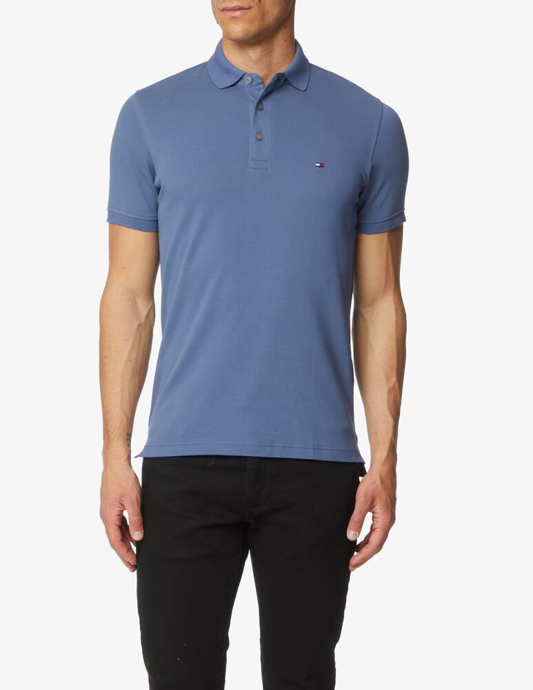 Tommy Hilfiger Polo manica corta slim basic tu - Blu - immagine 1 Tommy Hilfiger Polo manica corta slim basic tu - Blu - immagine 1