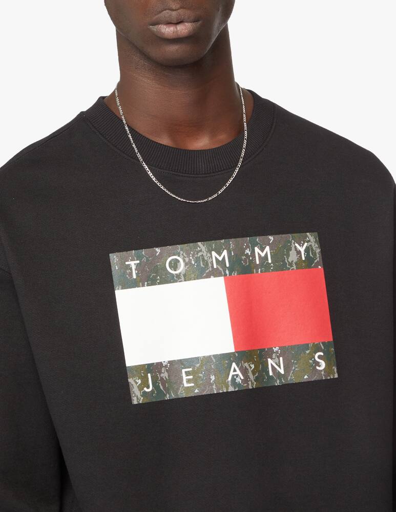 rinascente Tommy Jeans Big flag printed sweatshirt