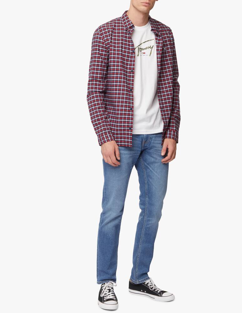 rinascente Tommy Jeans  medium check long sleeve shirt