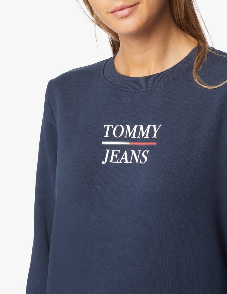 rinascente Tommy Jeans Felpa in misto cotone con logo