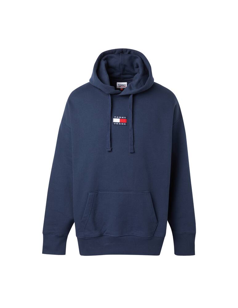 rinascente Tommy Jeans Felpa in cotone biologico con cappuccio - blu