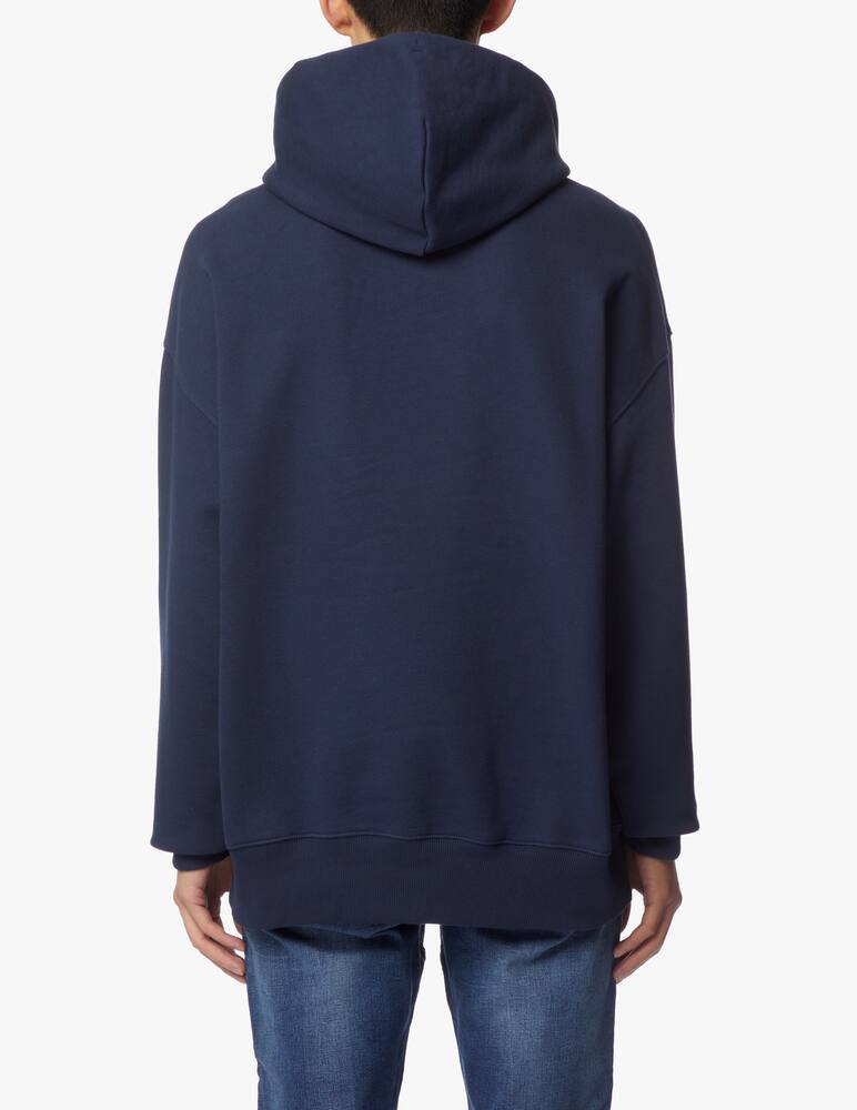 rinascente Tommy Jeans Felpa in cotone biologico con cappuccio - blu