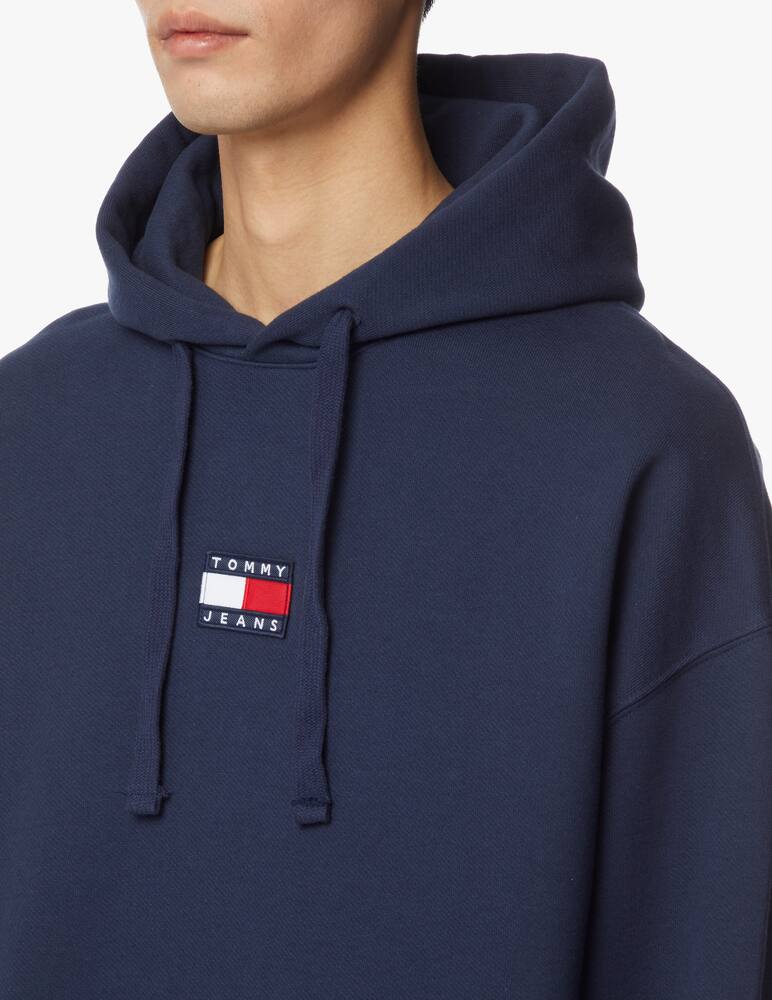 rinascente Tommy Jeans Felpa in cotone biologico con cappuccio - blu