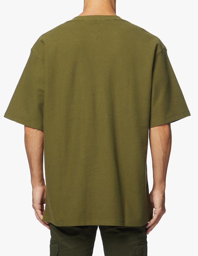 rinascente Tommy Jeans Maglietta girocollo con taschino waffle