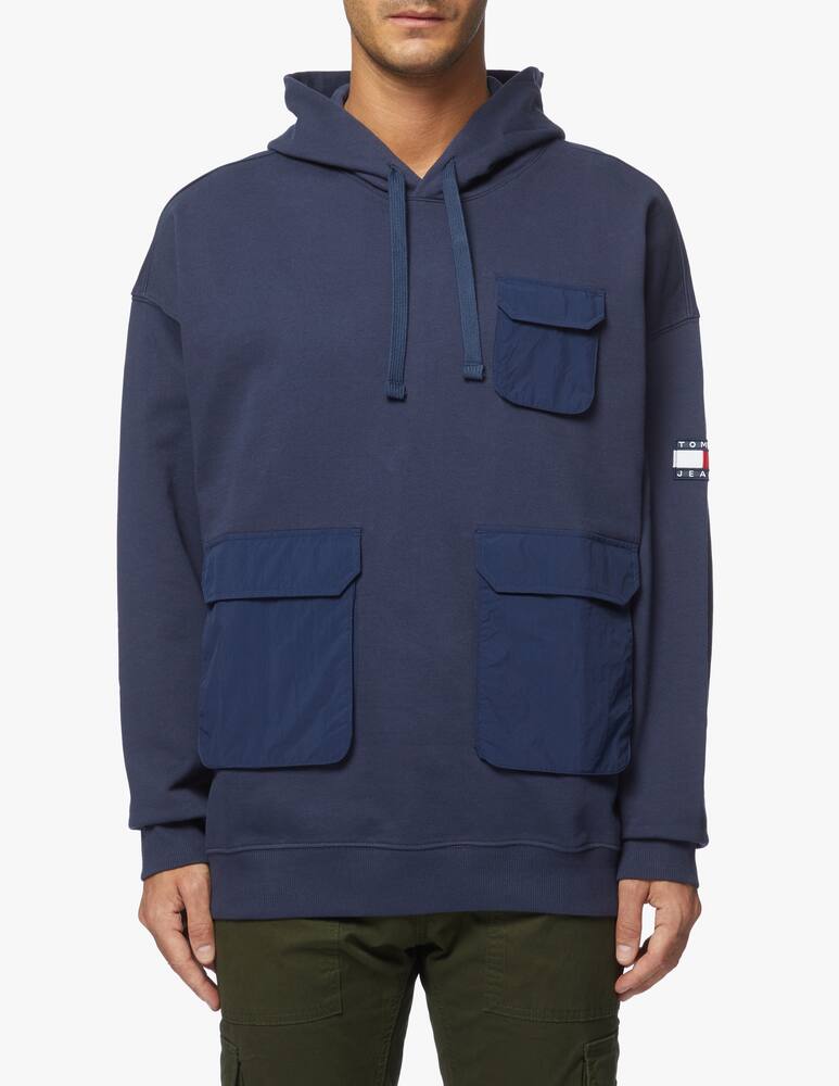 rinascente Tommy Jeans Cotton multi pocket hoodie