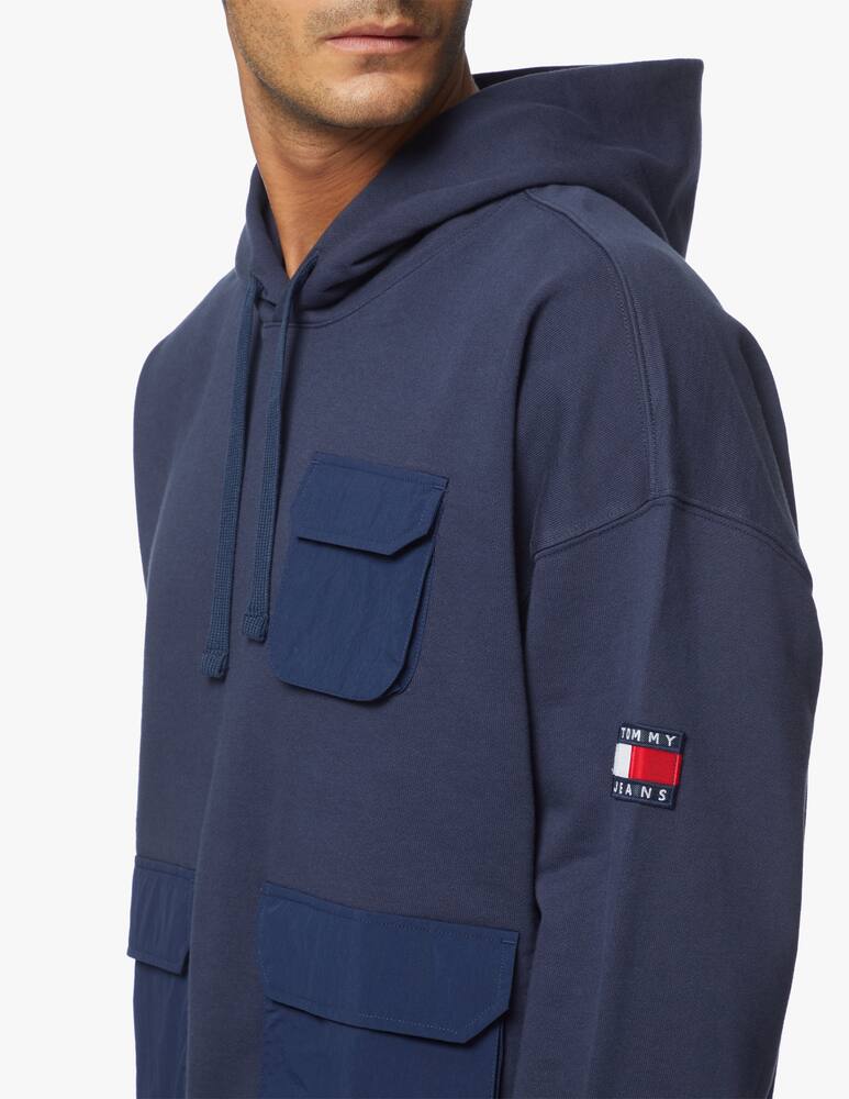 rinascente Tommy Jeans Cotton multi pocket hoodie