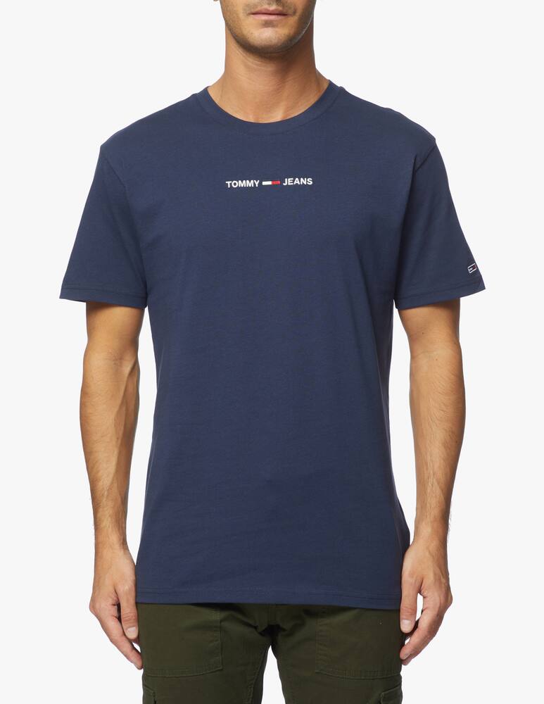 rinascente Tommy Jeans T-shirt con logo ricamato