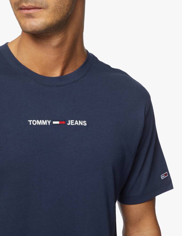 rinascente Tommy Jeans T-shirt con logo ricamato