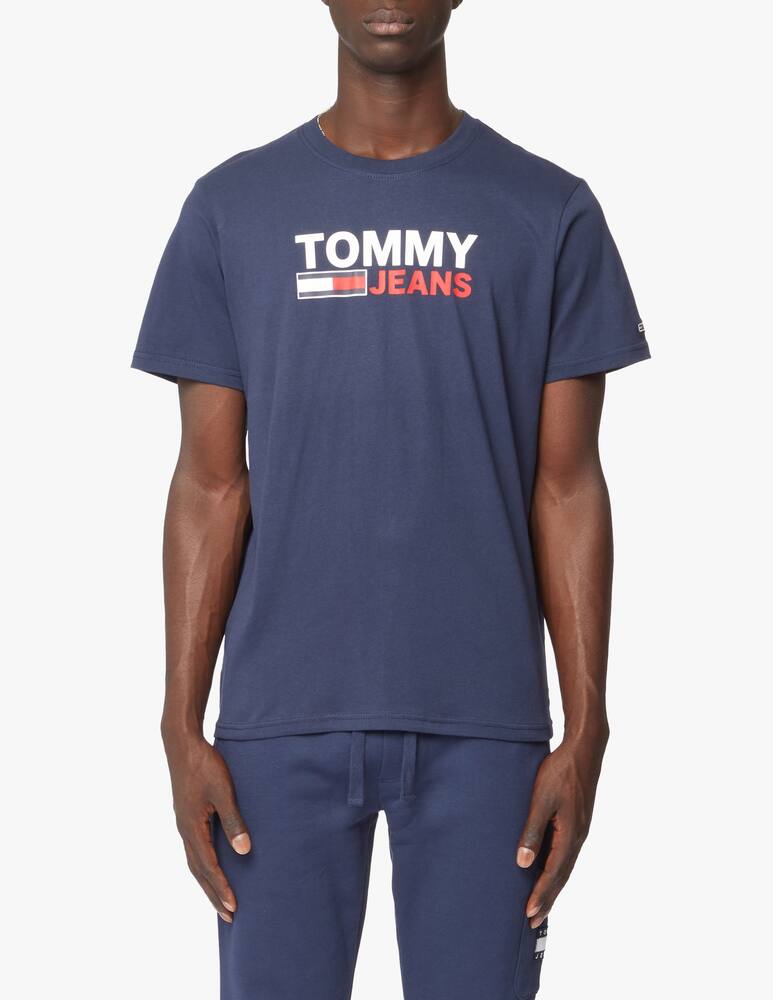 rinascente Tommy Jeans T-shirt con bandierina