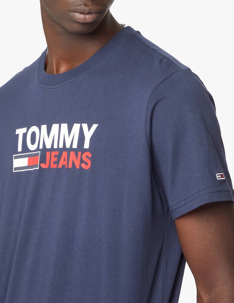 rinascente Tommy Jeans T-shirt con bandierina