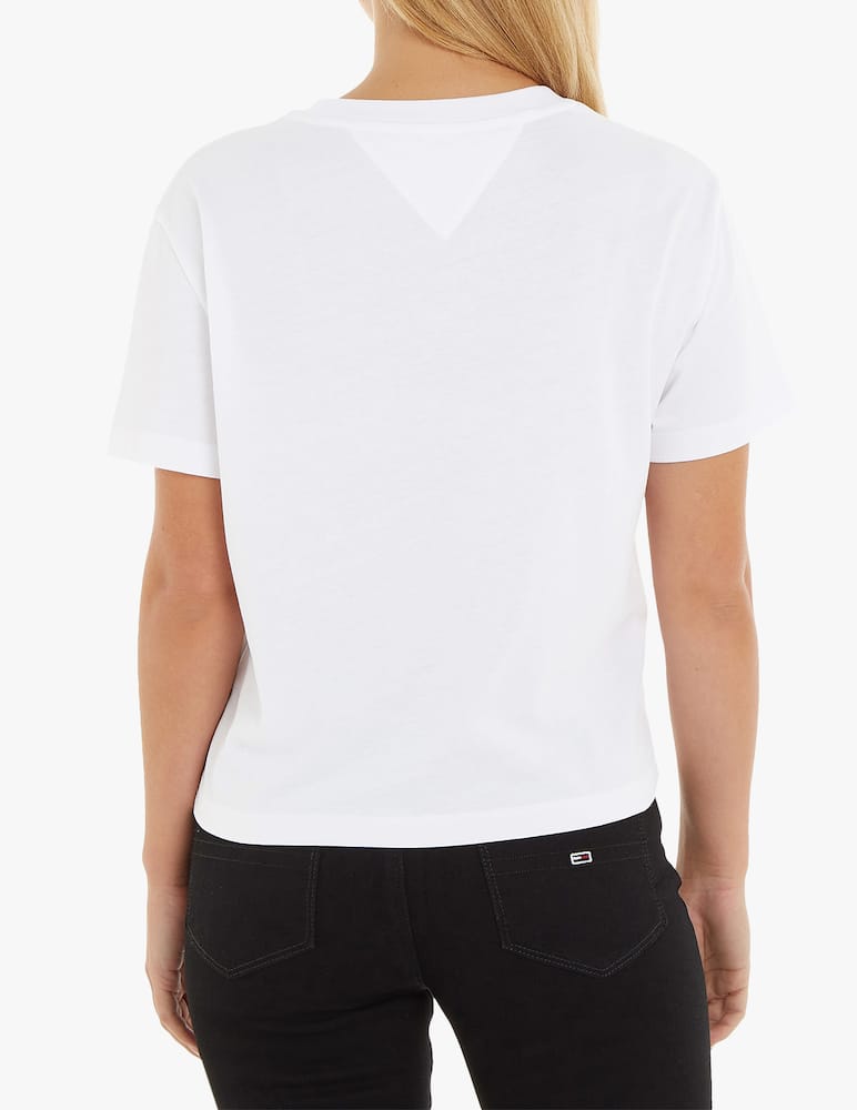 rinascente Tommy Jeans T-shirt in cotone - Bianco