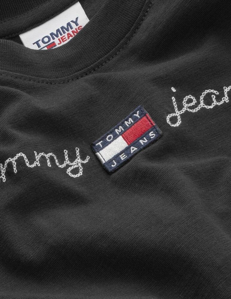 rinascente Tommy Jeans Cotton t-shirt with embroidered logo