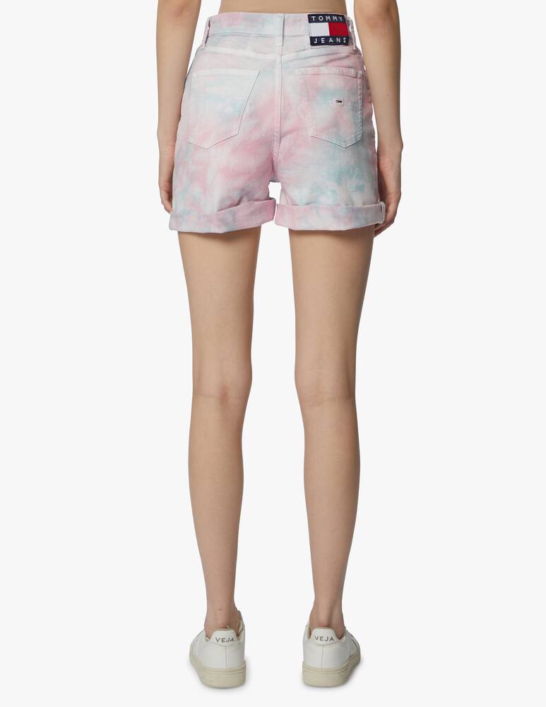 rinascente Tommy Jeans Tie dye denim mom shorts
