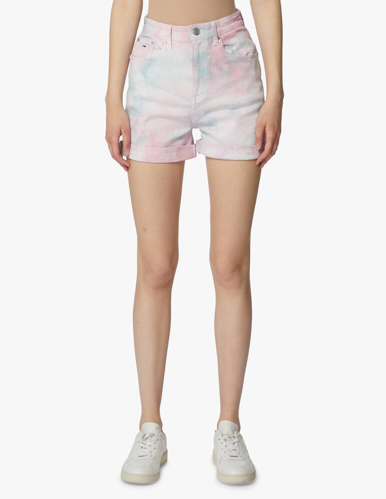 rinascente Tommy Jeans Tie dye denim mom shorts