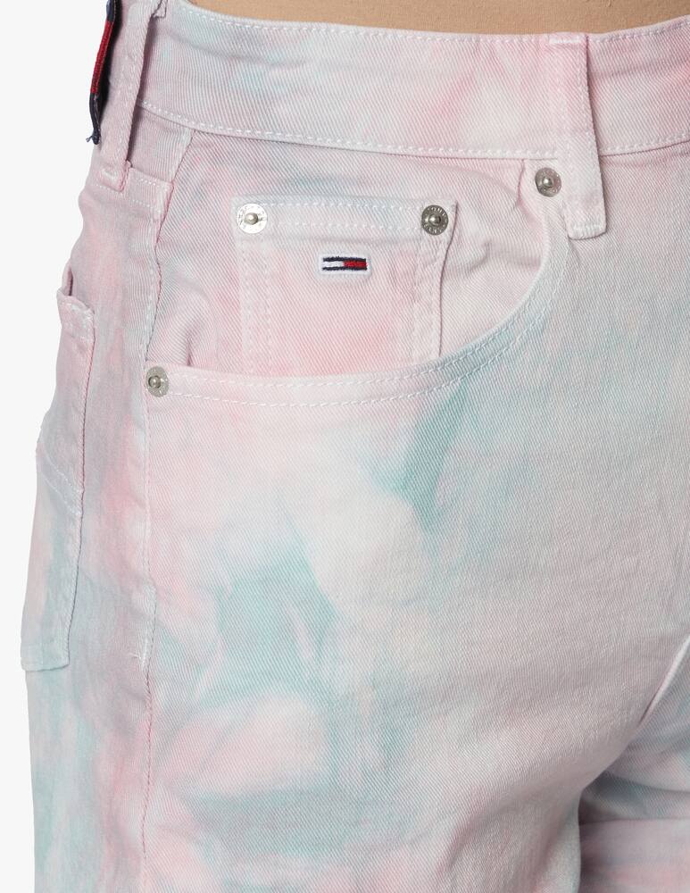 rinascente Tommy Jeans Tie dye denim mom shorts
