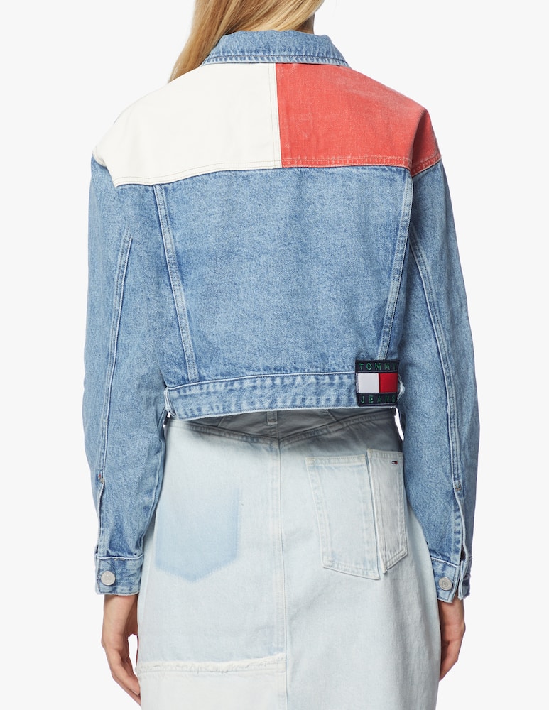 rinascente Tommy Jeans Giacca cropped di jeans