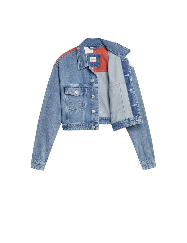 rinascente Tommy Jeans Giacca cropped di jeans