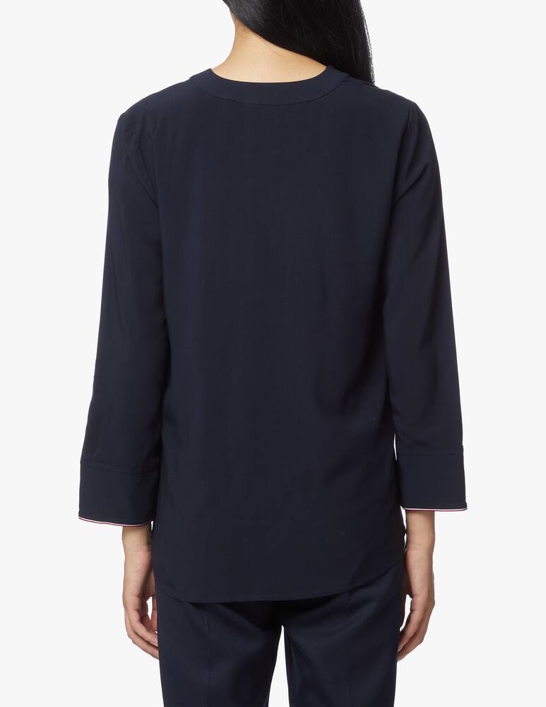 rinascente Tommy Hilfiger V neck tre quarters blouse
