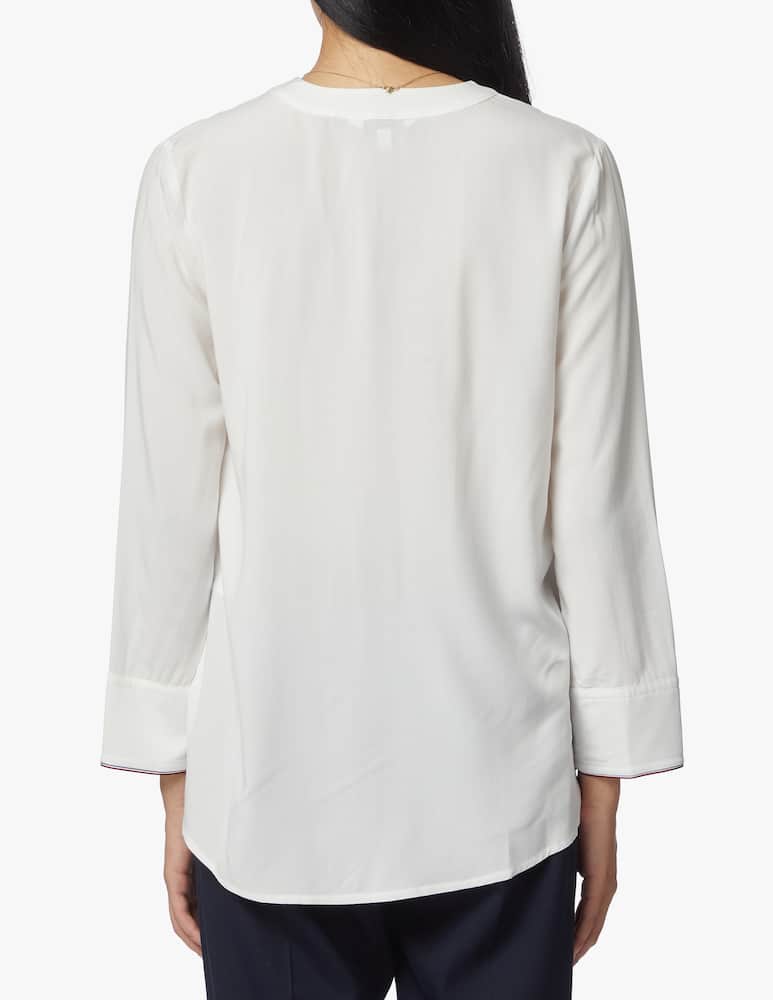 rinascente Tommy Hilfiger V neck tre quarters blouse
