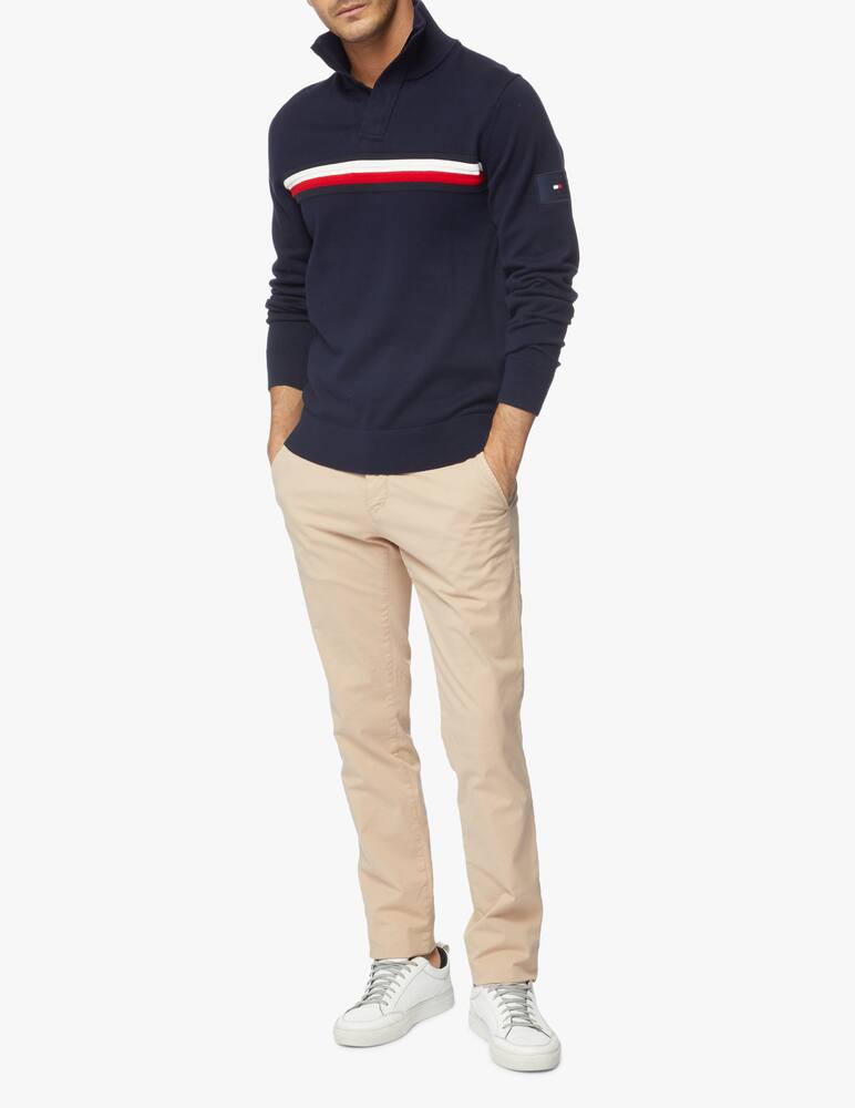 rinascente Tommy Hilfiger Global stripe half zip sweater