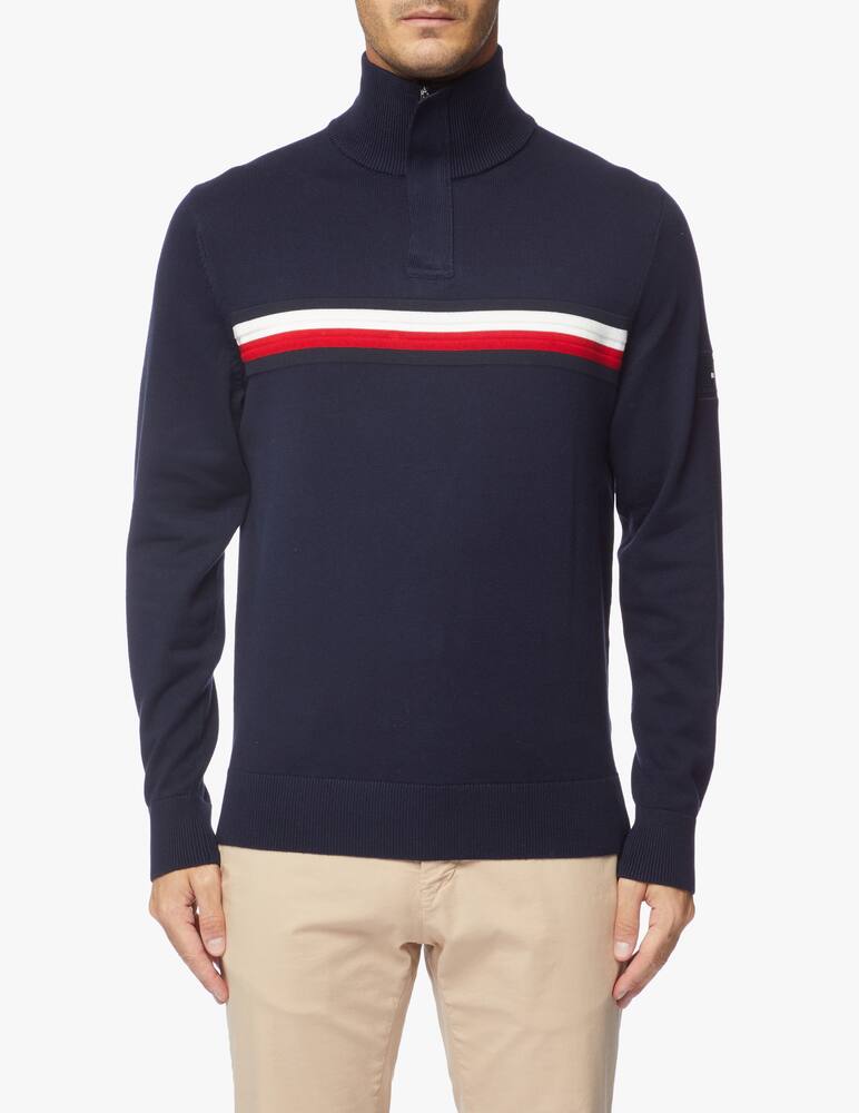 rinascente Tommy Hilfiger Global stripe half zip sweater
