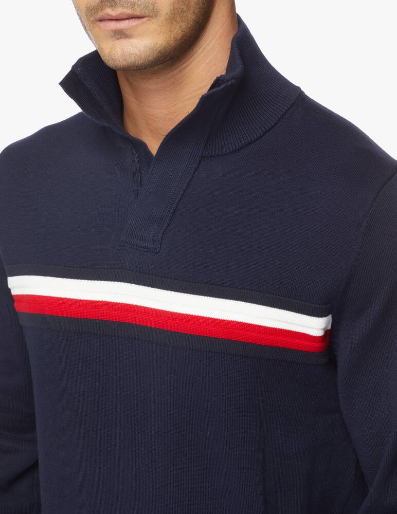 rinascente Tommy Hilfiger Global stripe half zip sweater