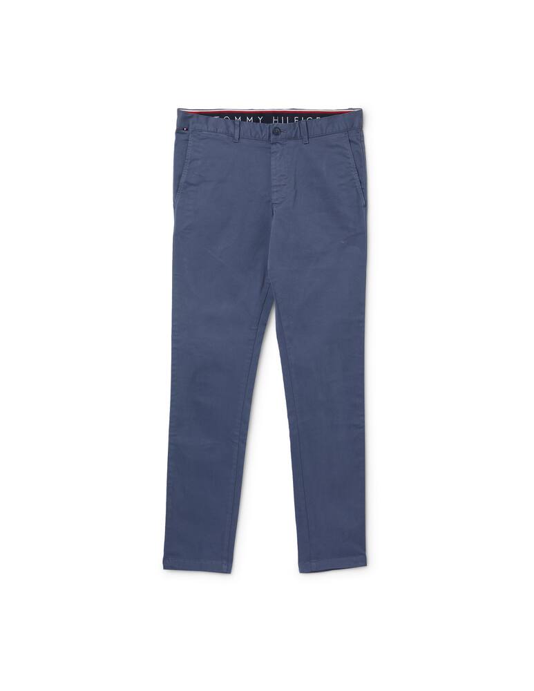 rinascente Tommy Hilfiger Pantalone chino bleecker slim satinato - blu