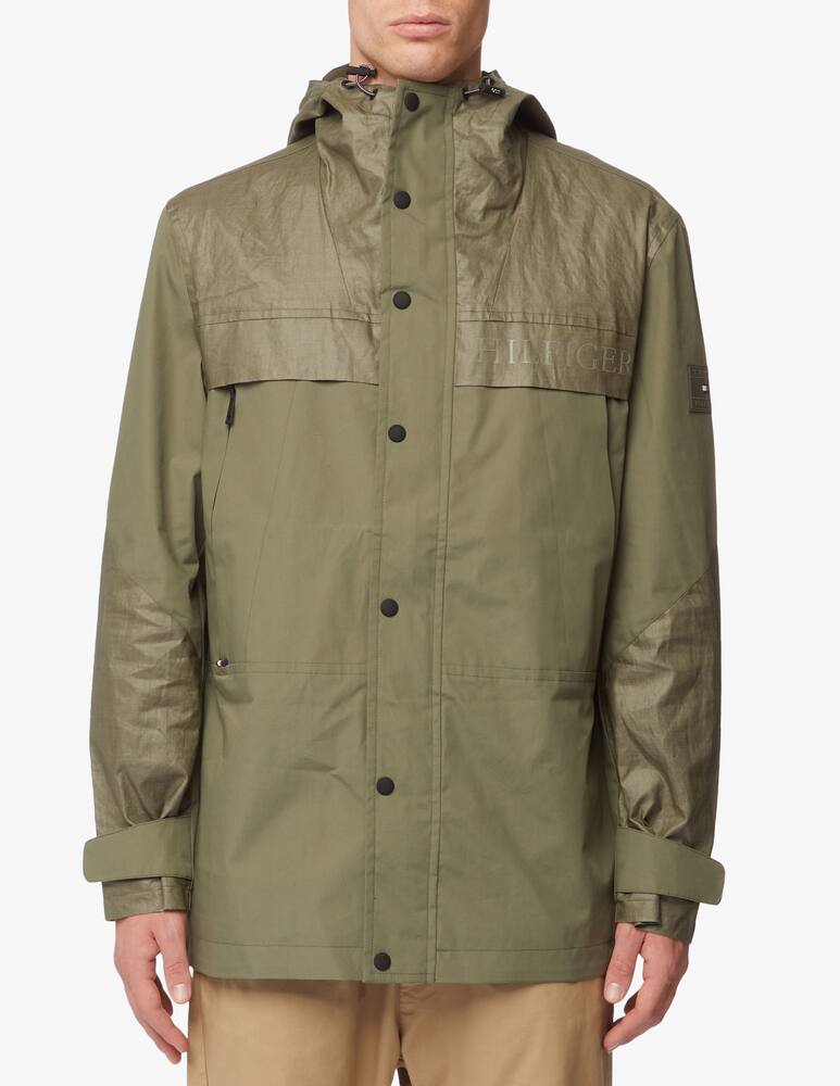 rinascente Tommy Hilfiger Logo tech hooded parka