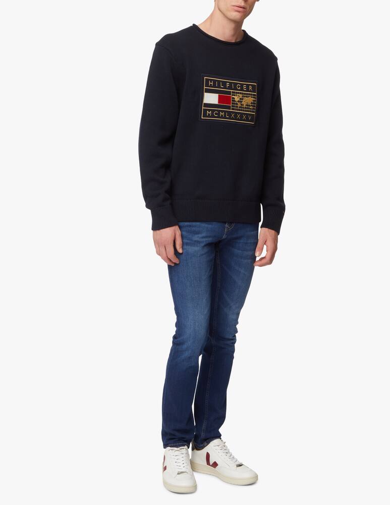 rinascente Tommy Hilfiger Maglione girocollo flag mondo icon