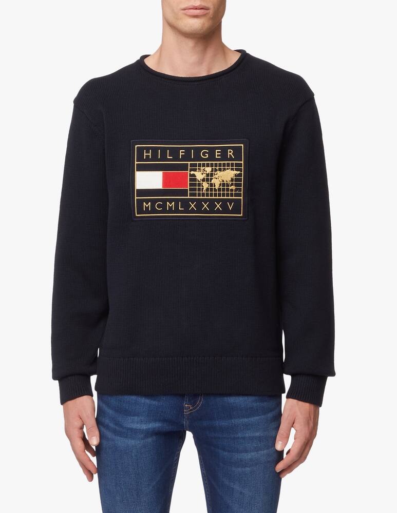 rinascente Tommy Hilfiger Maglione girocollo flag mondo icon