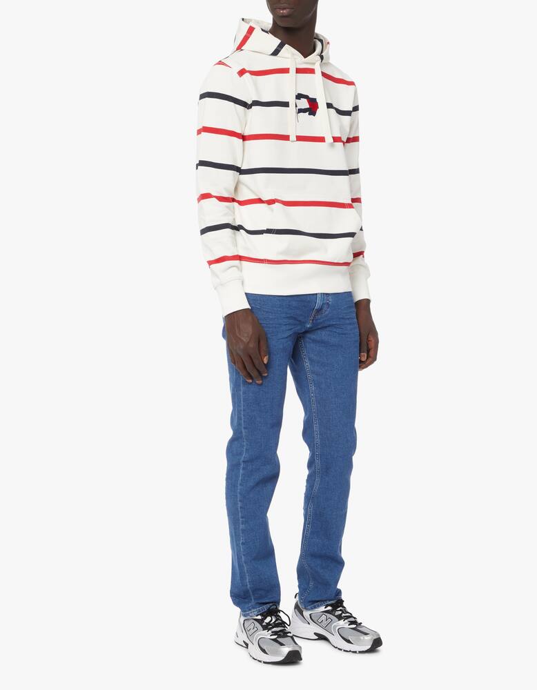 rinascente Tommy Hilfiger Felpa con cappuccio righe wavy flag