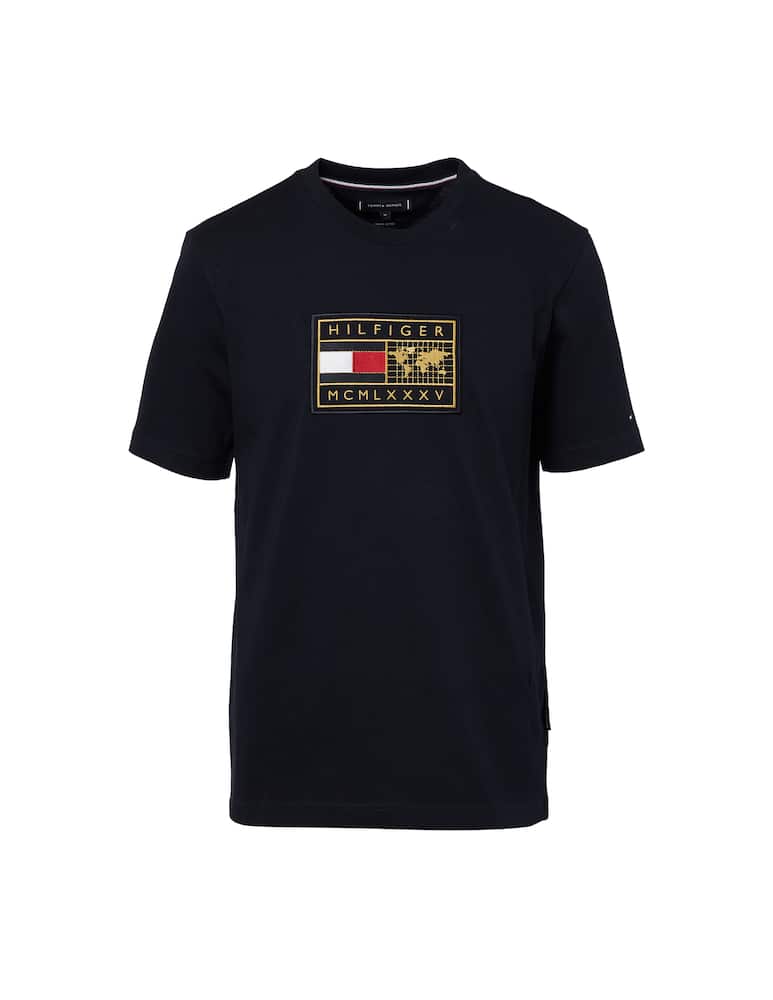 Tommy Hilfiger Maglietta girocollo flag mondo icon - immagine 1 Tommy Hilfiger Maglietta girocollo flag mondo icon - immagine 1