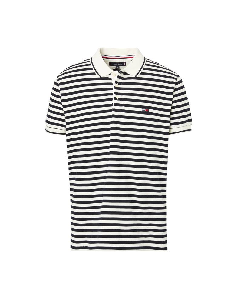 Tommy Hilfiger Polo manica corta righe wavy flag - immagine 1 Tommy Hilfiger Polo manica corta righe wavy flag - immagine 1